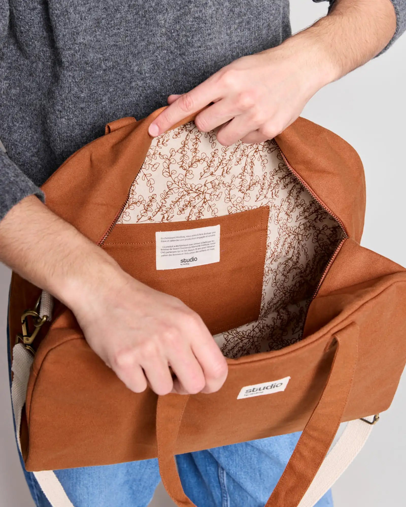 Sporttas van biokatoen Hindbag Hugo te personaliseren - 25